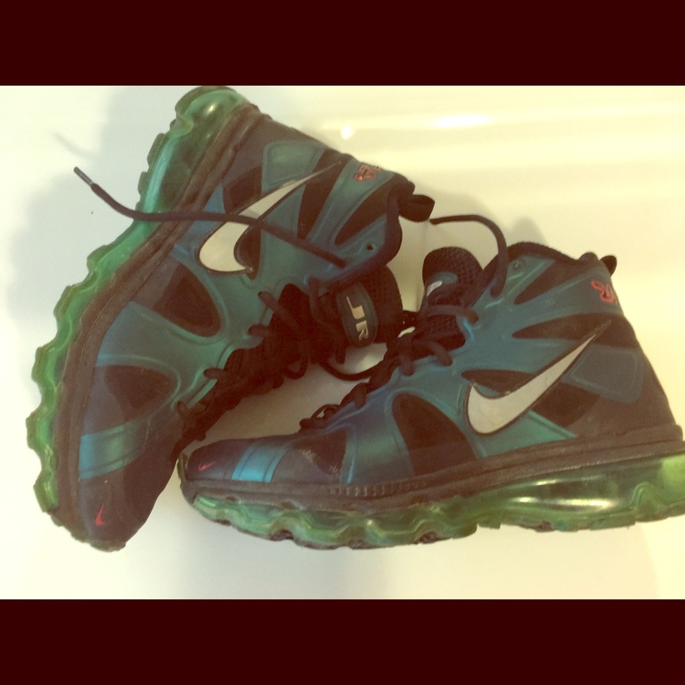 JR Nike air Jordan(24) Black&dark turquoise color
